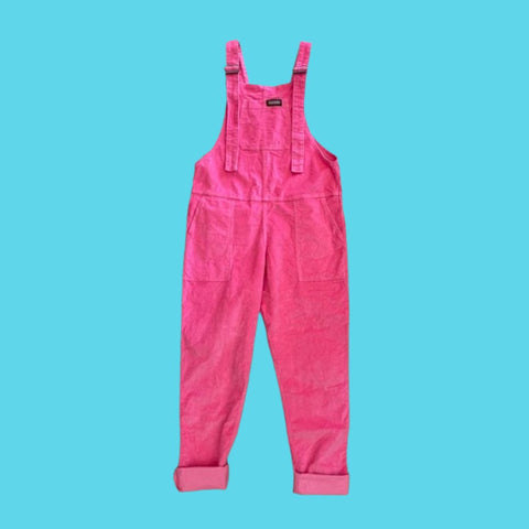 Run & Fly Pink Cord Dungarees