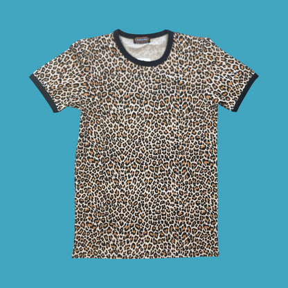 Run and Fly Leopard Tee Shirt - Natural