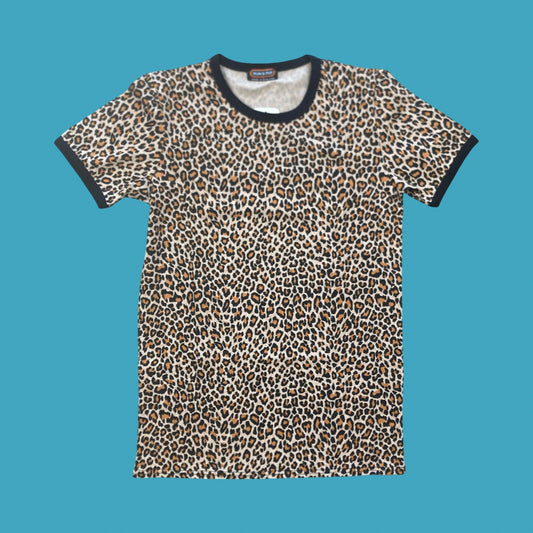 Run and Fly Leopard Tee Shirt - Natural