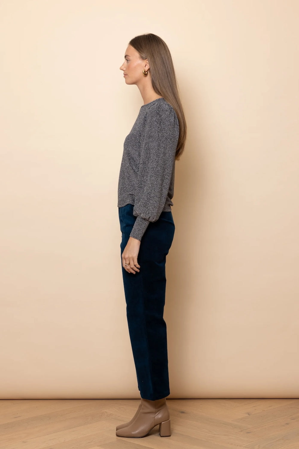 Frock Me Out Velvet Straight Leg Pants - Petrol