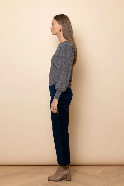 Frock Me Out Velvet Straight Leg Pants - Petrol