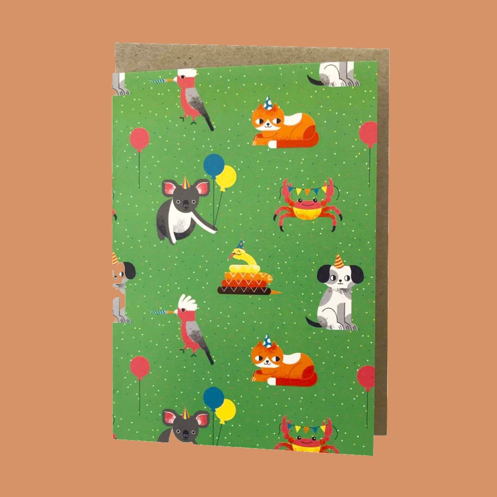 Snail Mail Paper Goods X Lisa Max Party Animals Card