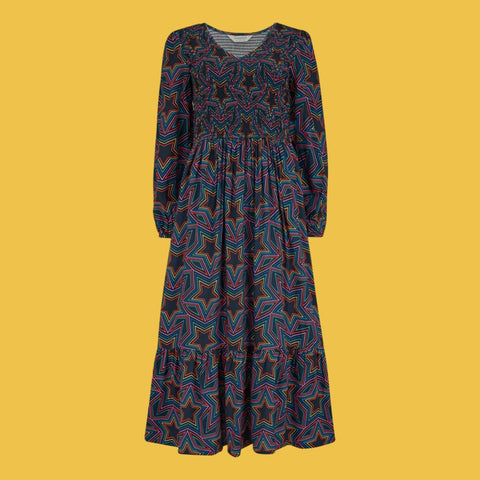 Sugarhill Brighton Amberley Midi Shirred Dress