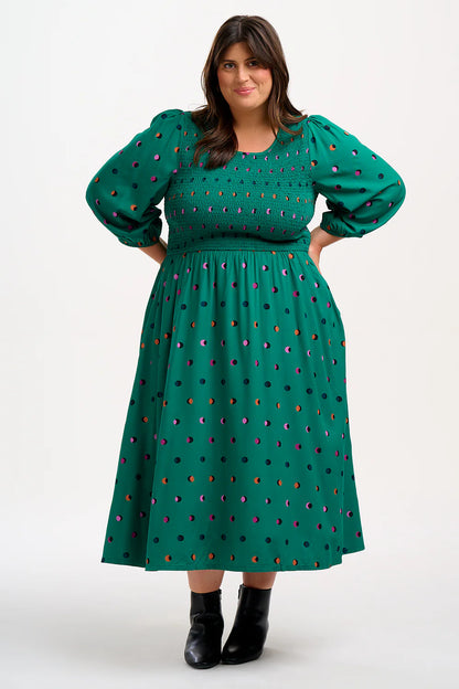 Sugarhill Brighton Gretel Midi Shirred Dress