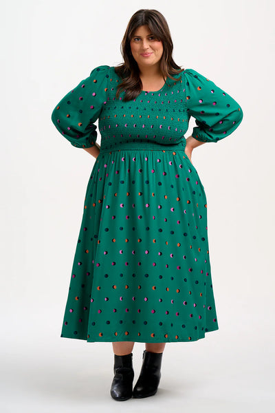 Sugarhill Brighton Gretel Midi Shirred Dress