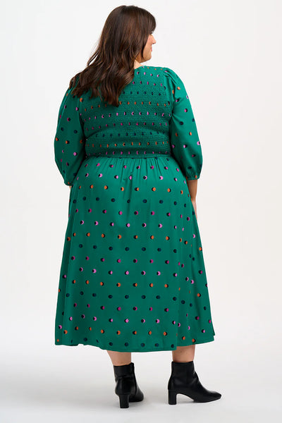 Sugarhill Brighton Gretel Midi Shirred Dress