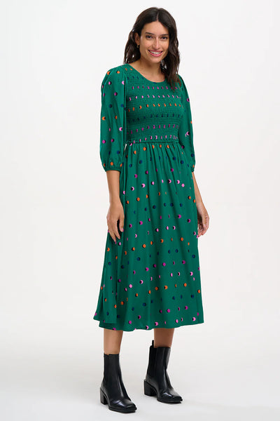 Sugarhill Brighton Gretel Midi Shirred Dress