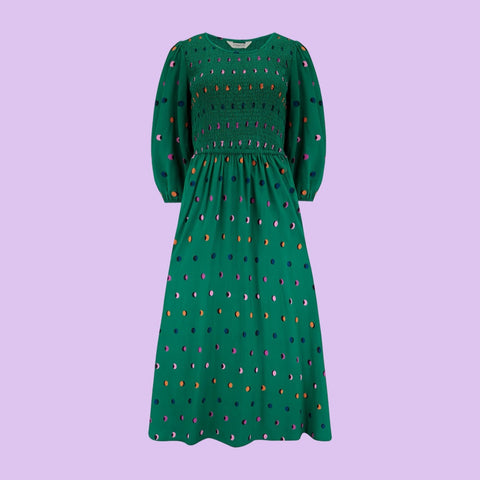 Sugarhill Brighton Gretel Midi Shirred Dress