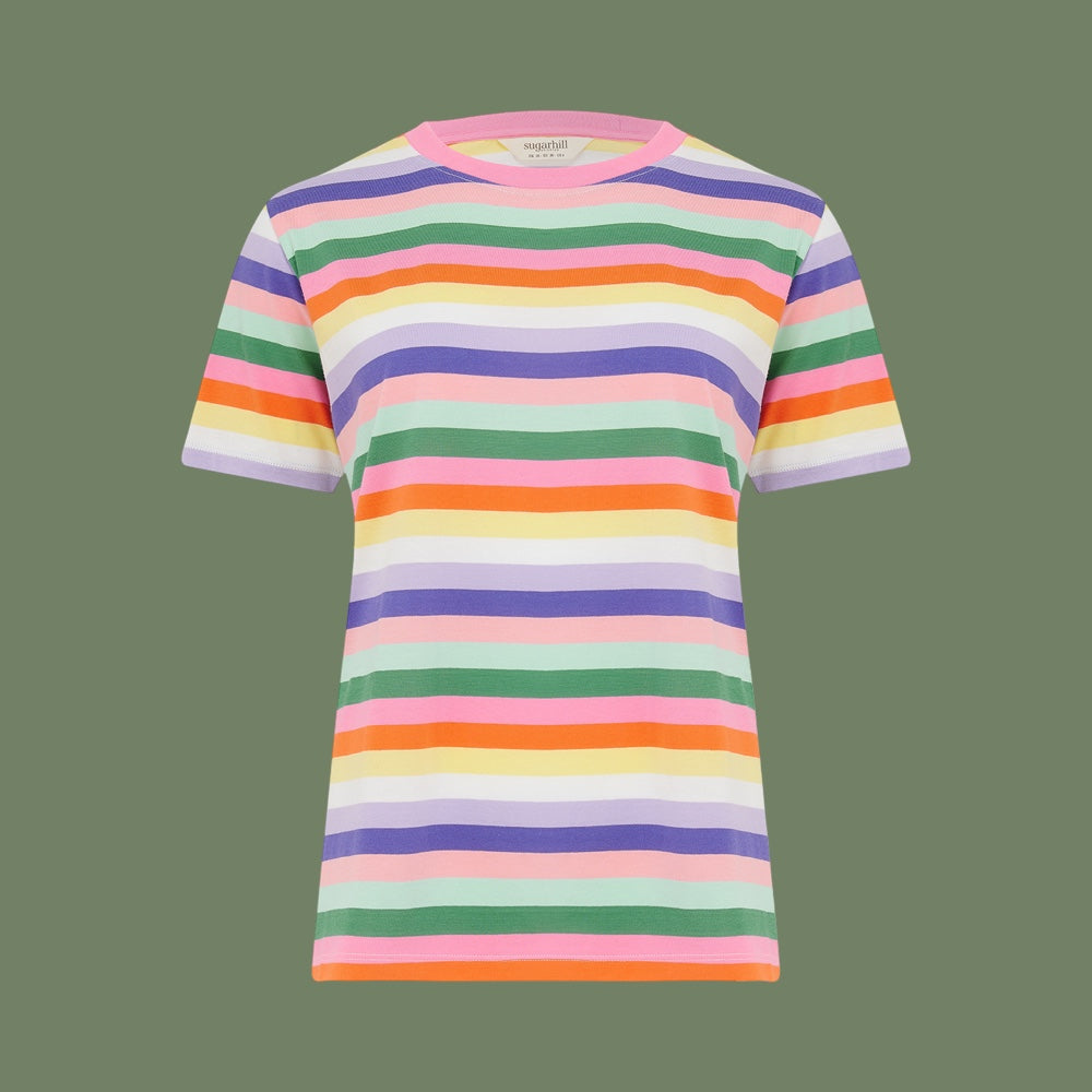 Sugarhill Brighton Maggie Tee - Candy Stripe