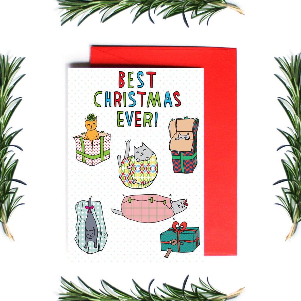 Able & Game Best Christmas Ever Cats Card