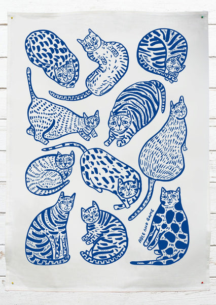 Able & Game 11 Cats Tea Towel