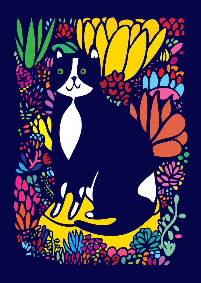 Able & Game Cat in the Succulents Microfibre Cloth