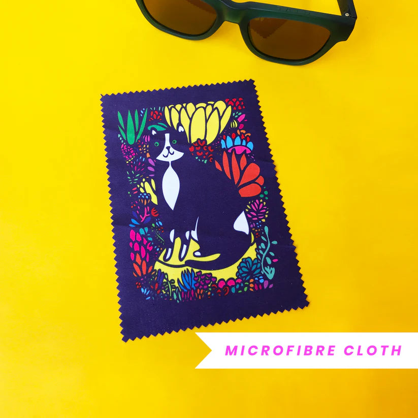 Able & Game Cat in the Succulents Microfibre Cloth