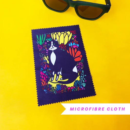 Able & Game Cat in the Succulents Microfibre Cloth