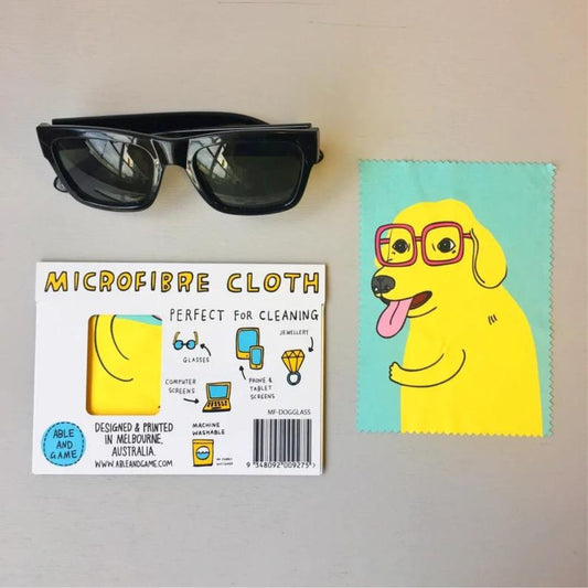 Able & Game Dog Glasses Microfibre Cloth Styled