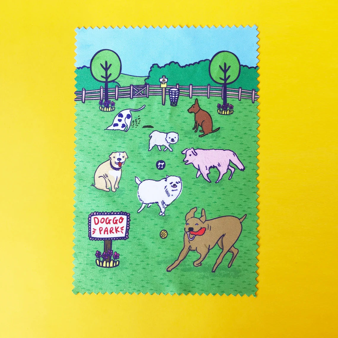 Flatlay of Able & Game Dog Park Microfibre Cloth