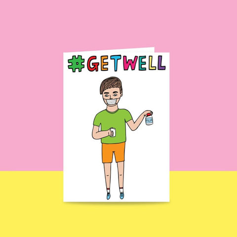 Able & Game Hashtag Get Well Card