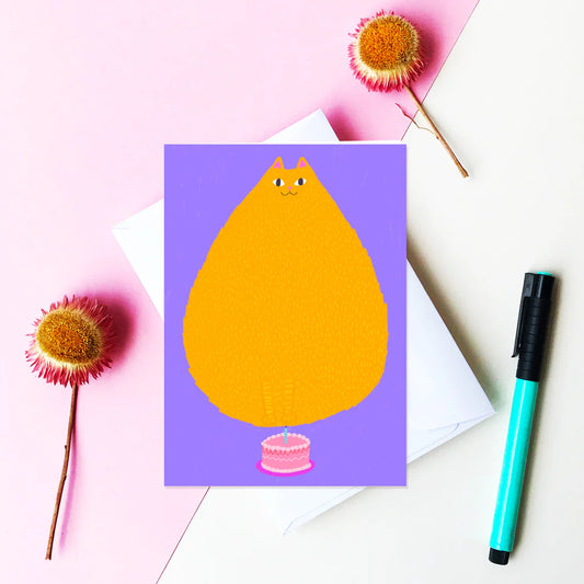 Able & Game Cat Flame Card