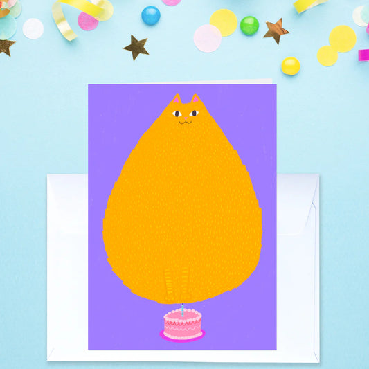 Able & Game Cat Flame Card