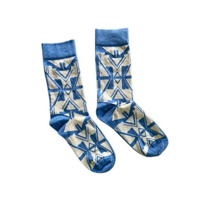 Afropop Shaka Blue Socks