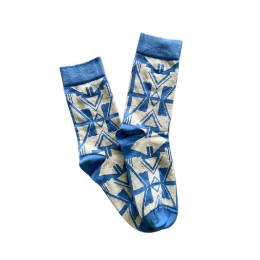 Afropop Shaka Blue Socks