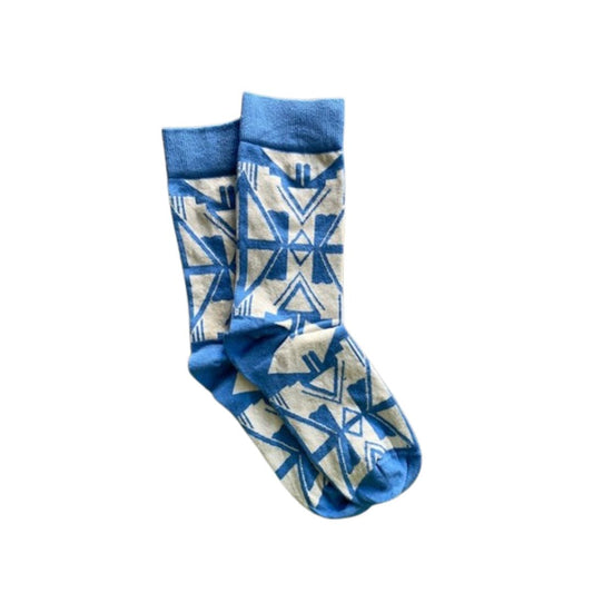 Afropop Shaka Blue Socks