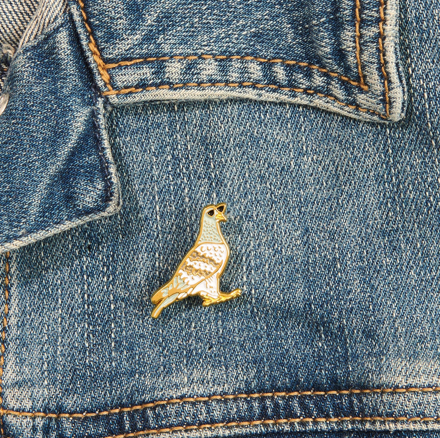 And Here We Are Pigeon Pin