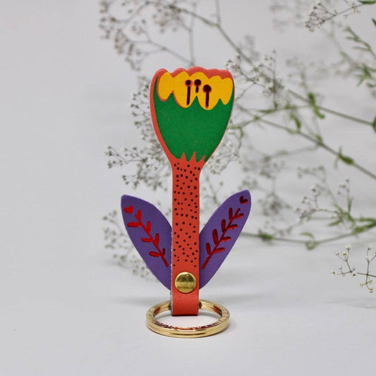 Ark Tulip Key Fob - Coral