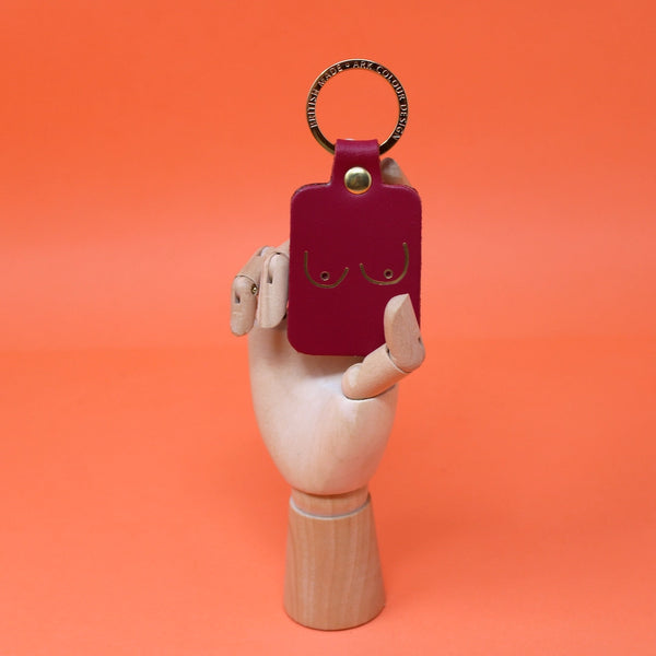 Ark Boobs Key Fob - Magenta