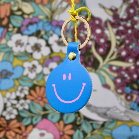 Ark Smiley Face Key Fob - Cornflower