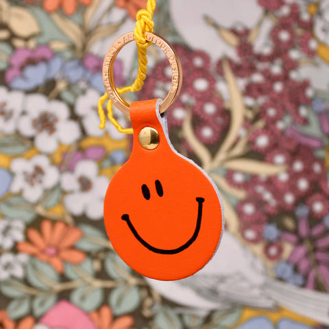Ark Smiley Face Key Fob - Orange