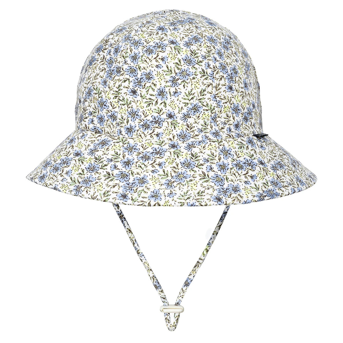 Floral patterned bucket hat on a white background