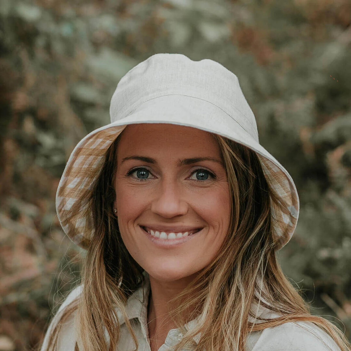Bedhead Vacationer Reversible Adult Sun Hat - Flynn / Flax