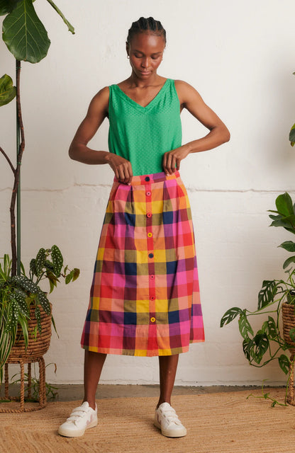Emily & Fin Brianna Plaid Skirt