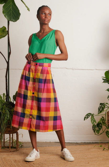 Emily & Fin Brianna Plaid Skirt