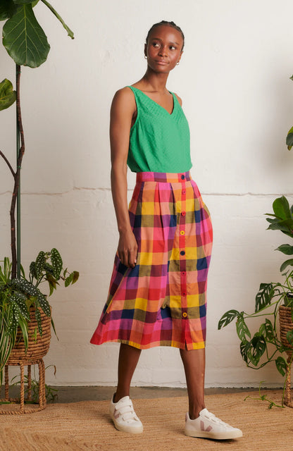Emily & Fin Brianna Plaid Skirt