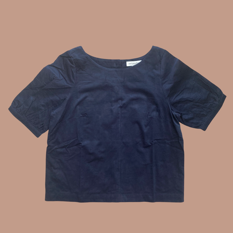 Emily & Fin Ava Indigo Needlecord Top