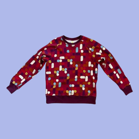 Essaye Abstract Sweater in Red