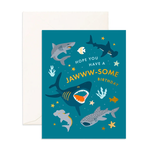 Fox & Fallow Jawww-Some Birthday Card