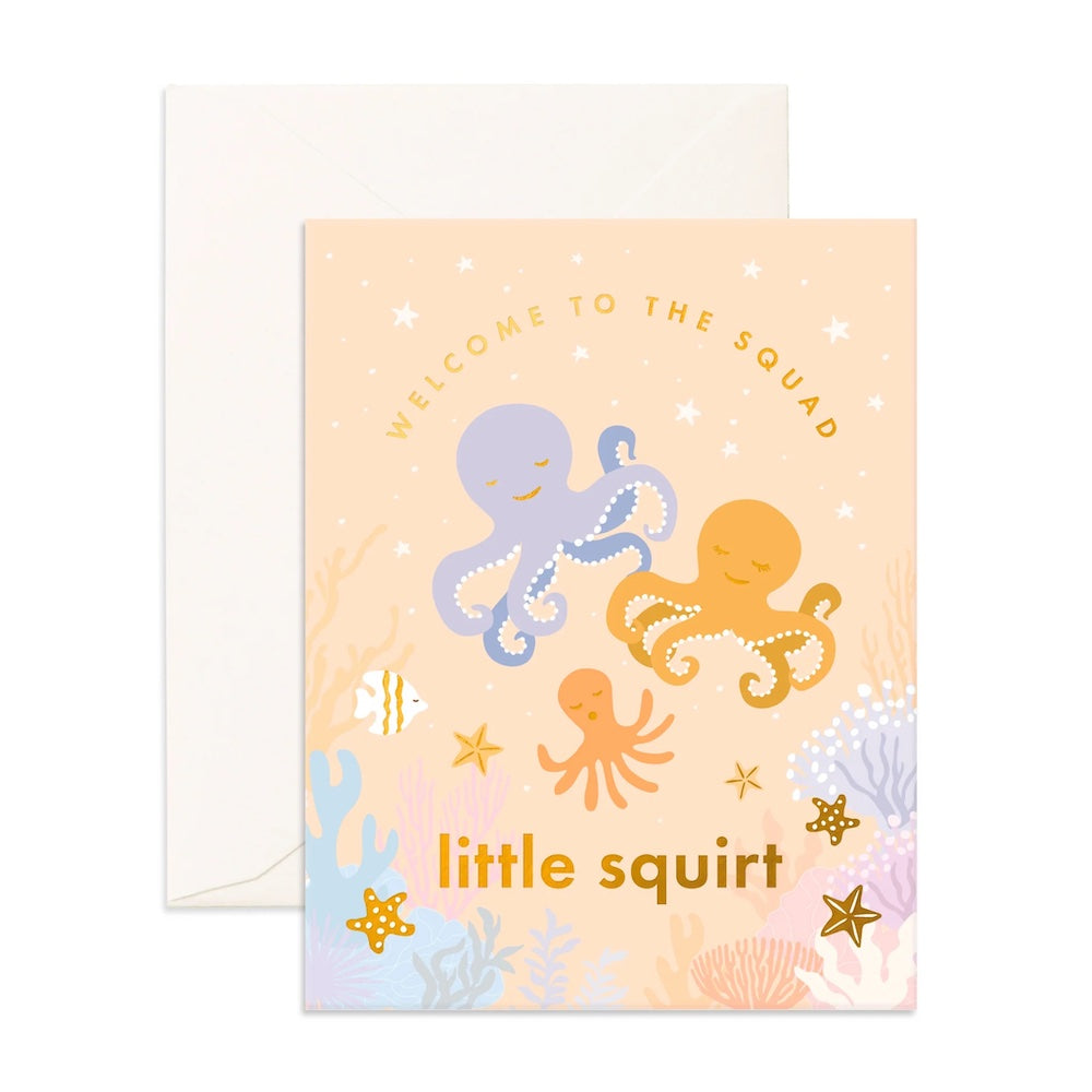 Fox & Fallow Welcome Little Squirt Card