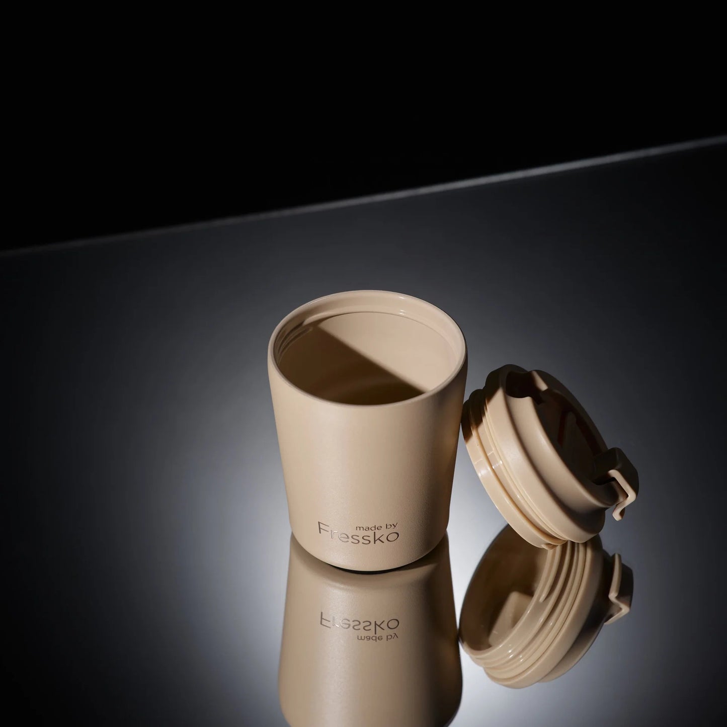 Fressko Ceramic Interior Piccolo Reusable Coffee Cup with Hang Loop - 4oz
