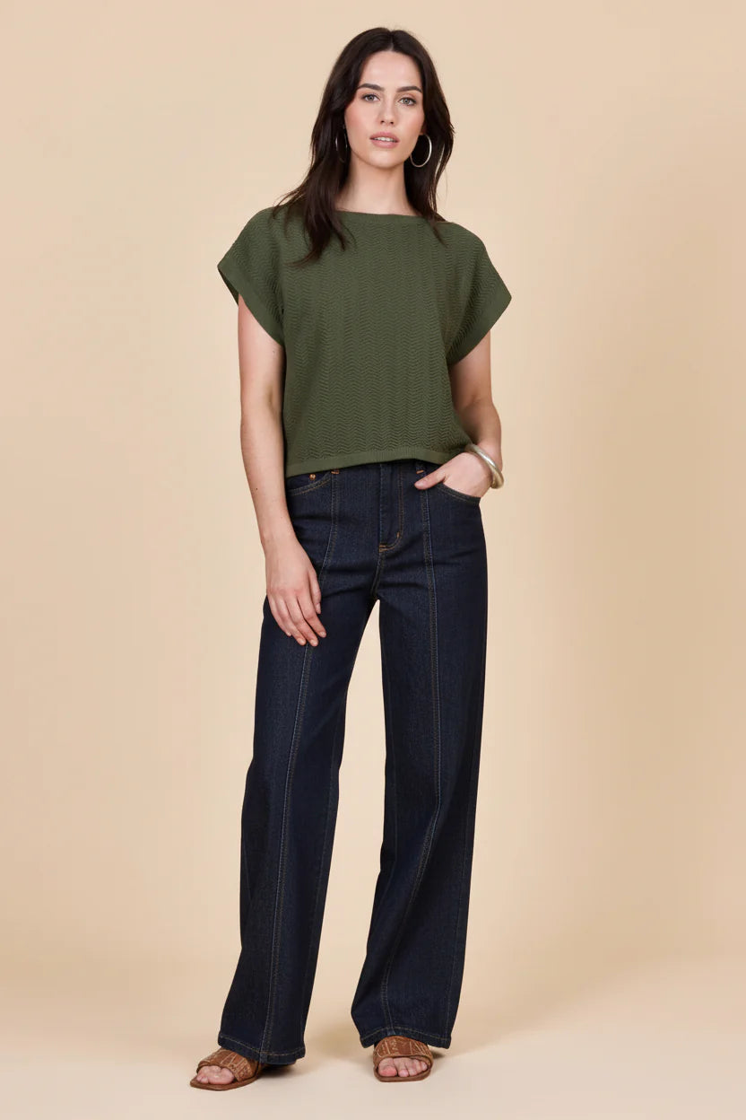 Frock Me Out Denim High Waisted Jeans - Indigo