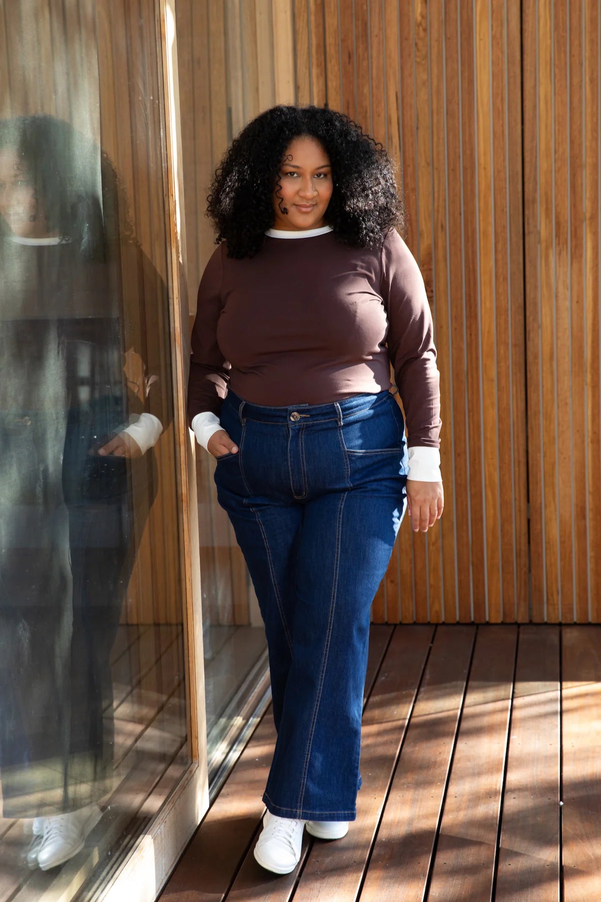 Frock Me Out Denim High Waisted Jeans - Indigo