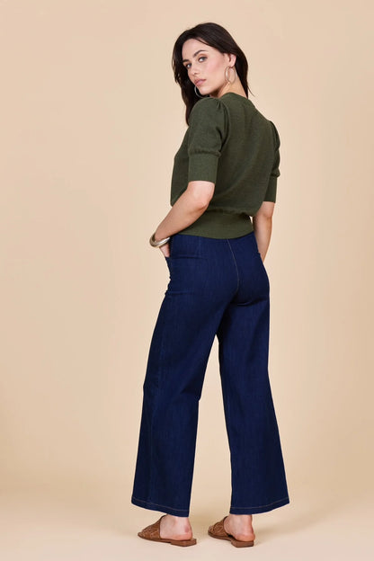 Frock Me Out Lurex Knit - Olive