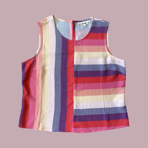 Frock Me Out Miami Stripe Sleeveless Top