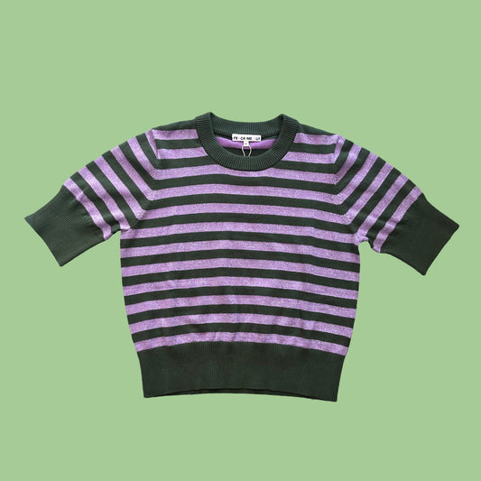 Frock Me Out Stripe Knit - Khaki & Disco Lilac
