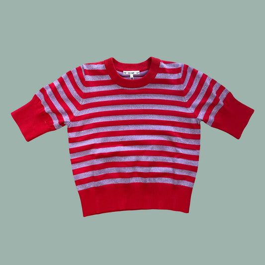 Frock Me Out Stripe Knit - Red & Disco Lilac