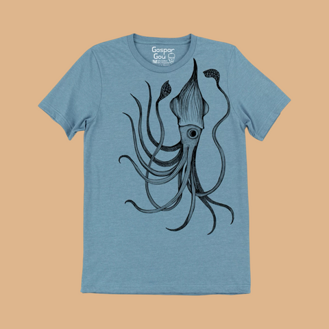 Gaspar Gou Squid Tee - Blue