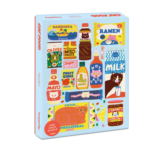 Happily Puzzles Cat Food 1000 Piece Jigsaw Puzzle