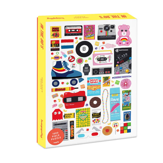 Happily Puzzles Retro '80s 1000 Piece Jigsaw Puzzle
